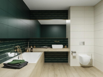 PARADYZ PORCELANO GREEN ONDULATO 9,8X29,8X0,84