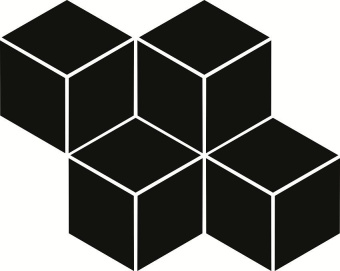 PARADYZ MOONLIGHT NERO ROMB HEXAGON 20,4X23,8X0,6