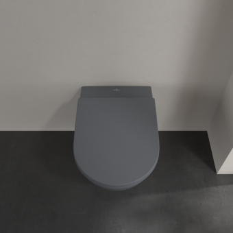 ПОДВЕСНОЙ БЕЗОБОДКОВЫЙ УНИТАЗ VILLEROY&BOCH SUBWAY 2.0, GRAPHITE (5614R0I4)