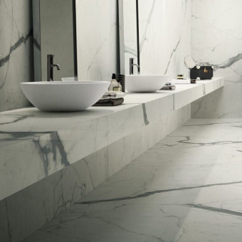 FIANDRE MARMI MAXIMUM CALACATTA STATUARIO SEMILUCIDATO MMS26677 75X75X0,6