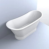 ВАННА КАМЕННАЯ FANCY MARBLE NEWTON 160Х66 СМ, БЕЛАЯ МАТОВЫЙ (90160103)