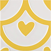 PAMESA AGATHA COEUR AMARILLO 25X25