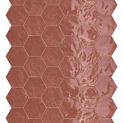 TERRATINTA MAGICA HEXA WALL CHERRY PIE GLOSSY 15X17,3
