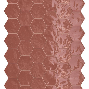 TERRATINTA MAGICA HEXA WALL CHERRY PIE GLOSSY 15X17,3