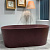 ВАННА ИЗ ИСКУССТВЕННОГО КАМНЯ ОТДЕЛЬНОСТОЯЩАЯ NIC DESIGN BAY 160Х80 СМ, БОРДОВЫЙ (014 719.075)
