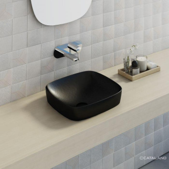 КЕРАМИЧЕСКАЯ РАКОВИНА 40 СМ CATALANO GREEN LUX, NERO SATINATO (140AGRLXNS)