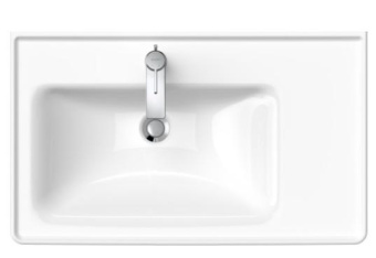 РАКОВИНА 80Х48СМ АСИММЕТРИЧНАЯ DURAVIT D-NEO, БЕЛЫЙ (2369800000)