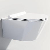ПОДВЕСНОЙ БЕЗОБОДКОВЫЙ УНИТАЗ С КРЫШКОЙ CATALANO ZERO NEWFLUSH (1VS55NR00+5SCSTP000+5KFST00)