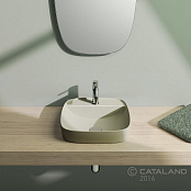 КЕРАМИЧЕСКАЯ РАКОВИНА 42 СМ CATALANO GREEN LUX, СЕРАЯ (142GRLXGS)