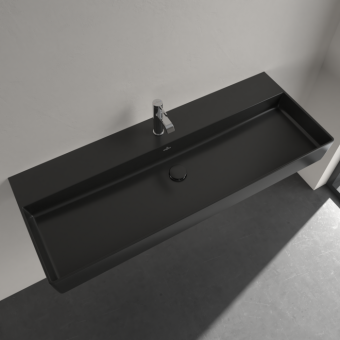 РАКОВИНА ПОДВЕСНАЯ 120Х47 VILLEROY&BOCH MEMENTO 2.0, EBONY (4A22CHS5)