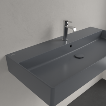 РАКОВИНА ПОДВЕСНАЯ 100Х47 VILLEROY&BOCH MEMENTO 2.0, GRAPHITE (4A221GI4)
