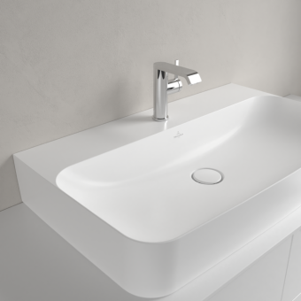 РАКОВИНА НАКЛАДНАЯ 80Х47 VILLEROY&BOCH FINION, STONE WHITE (41688LRW)