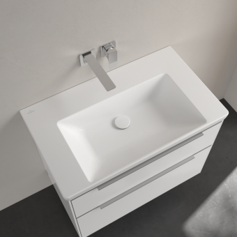 РАКОВИНА 80Х47 VILLEROY&BOCH SUBWAY 3.0, STONE WHITE (4A7083RW)