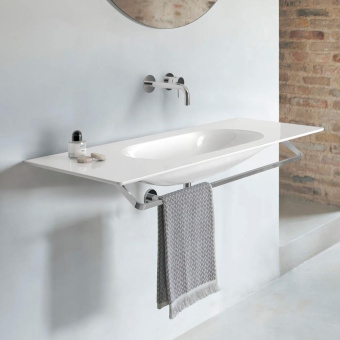 КЕРАМИЧЕСКАЯ РАКОВИНА 125Х50 СМ CATALANO HORIZON, BIANCO LUCIDO (1125HZ00)