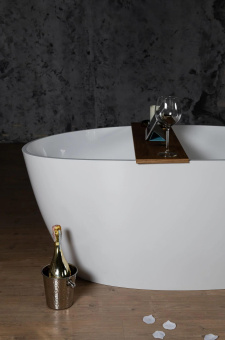 ВАННА КАМЕННАЯ FANCY MARBLE DOLORES 170Х77 СМ , БЕЛАЯ (14170001)