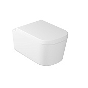 ПОДВЕСНОЙ БЕЗОБОДКОВЫЙ УНИТАЗ GALASSIA MEG11 С КРЫШКОЙ SOFT CLOSE, БЕЛЫЙ МАТОВЫЙ (5486MT+5455MT)