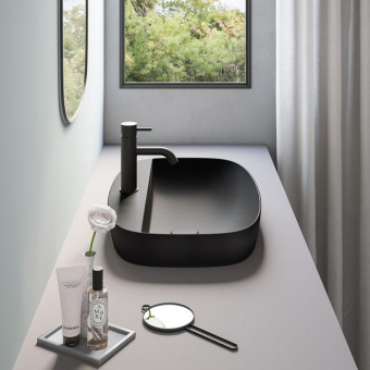 КЕРАМИЧЕСКАЯ РАКОВИНА 60 СМ CATALANO GREEN LUX, NERO SATINATO (160GRLXNNS)