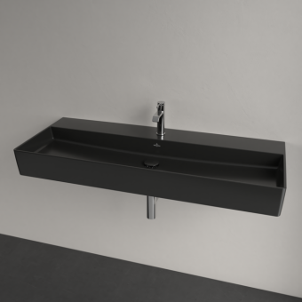 РАКОВИНА ПОДВЕСНАЯ 120Х47 VILLEROY&BOCH MEMENTO 2.0, EBONY (4A22CHS5)