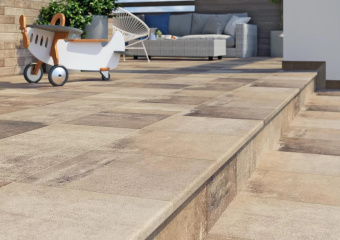 PARADYZ SCANDIANO STOPNICA PROSTA BEIGE 30X30X0,85