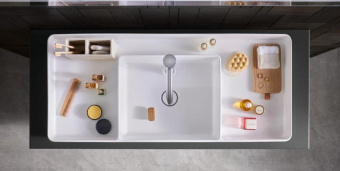РАКОВИНА 104Х46 СМ DURAVIT BENTO STARCK BOX, БЕЛЫЙ (2381102071)