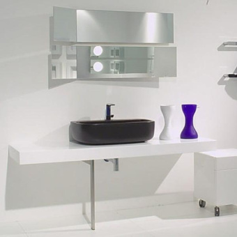 КЕРАМИЧЕСКАЯ РАКОВИНА 74 СМ FLAMINIA MONO 74, BLACK (MN74L)