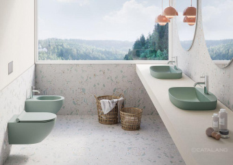 КЕРАМИЧЕСКАЯ РАКОВИНА 60 СМ CATALANO GREEN LUX, VERDE SATINATO (160GRLXNVS)