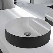 РАКОВИНА НАКЛАДНАЯ 45 СМ ANTONIO LUPI SIMPLO, ЧЕРНЫЙ (SIMPLOTONDO BIANCO-NERO)