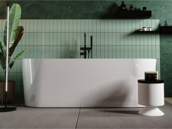 ВАННА ОТДЕЛЬНОСТОЯЩАЯ КАМЕННАЯ MIRAGGIO PROVIDENCE 170X70 СМ, БЕЛАЯ МАТОВЫЙ (0000277)