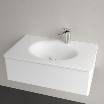 РАКОВИНА ВСТРАИВАЕМАЯ 80Х50 VILLEROY&BOCH ANTAO, STONE WHITE (4A7581RW)
