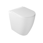 УНИТАЗ НАПОЛЬНЫЙ БЕЗОБОДКОВЫЙ GALASSIA DREAM С КРЫШКОЙ SOFT CLOSE, БЕЛЫЙ МАТОВЫЙ (7331MT+7330MT)