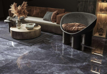 GOLDEN TILE SPACE STONE BLACK RECT 60X60X0,8