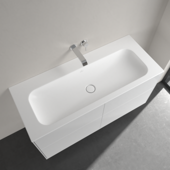 РАКОВИНА ВСТРАИВАЕМАЯ 120Х50 VILLEROY&BOCH FINION, STONE WHITE (4164C3RW)