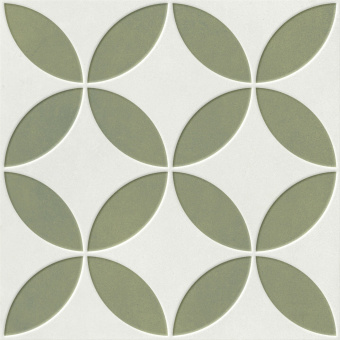 HARMONY MAYARI GREEN PETALS LT 22,3x22,3x0,9