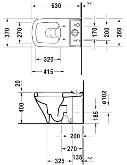 УНИТАЗ-КОМПАКТ DURAVIT DURASTYLE (2162090000)
