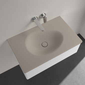 РАКОВИНА ВСТРАИВАЕМАЯ 80Х50 VILLEROY&BOCH ANTAO, ALMOND (4A7583AM)