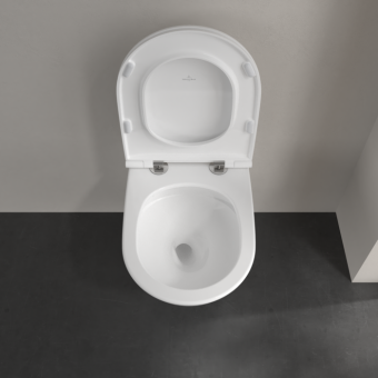 ПОДВЕСНОЙ БЕЗОБОДКОВЫЙ УНИТАЗ VILLEROY&BOCH UNIVERSO TWISTFLUSH, WHITE ALPIN (4670T901)