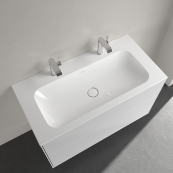 РАКОВИНА ВСТРАИВАЕМАЯ 100Х50 VILLEROY&BOCH FINION, WHITE ALPIN (4164A1R1)