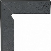 PARADYZ KLINKIER SEMIR GRAFIT COKOL SCHODOWY DWUELEMENTOWY PRAWY 8.1x30