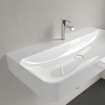 РАКОВИНА ПОДВЕСНАЯ 100Х47 VILLEROY&BOCH FINION, WHITE ALPIN (4168ABR1)