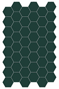 TERRATINTA MAGICA HEXA FLOOR GREEN ECHO MATT 140X160