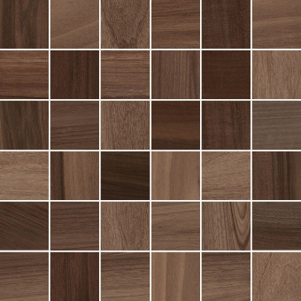 CERDISA WOOD DESIGN 5X5 DARK WALNUT NATURAL RETT 30X30