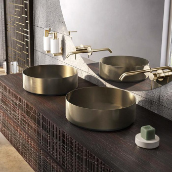 РАКОВИНА НАКЛАДНАЯ d40 СМ GESSI HABITO, БРОНЗА МАТОВАЯ (54601-726)