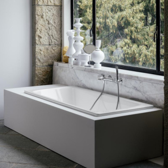 ВАННА ВСТРАИВАЕМАЯ СТАЛЬНАЯ LAUFEN THALLIUM 180Х80 СМ, WHITE (H2250806000401)