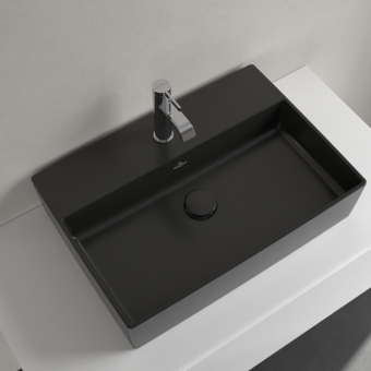 РАКОВИНА НАКЛАДНАЯ 60Х42 VILLEROY&BOCH MEMENTO 2.0, EBONY (4A0761S5)