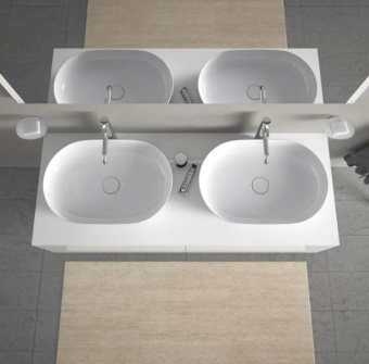 РАКОВИНА 70Х40 СМ DURAVIT LUV, БЕЛО-СЕРЫЙ (0379702300)