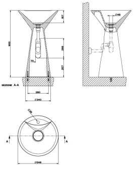 РАКОВИНА GESSI CONO (45909)