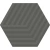 ARGENTA GALLERY CUBE DARK HEX 14X16