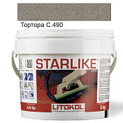 LITOKOL STARLIKE CLASSIC C.490 ТОРТОРА 5 кг ЭПОКСИДНАЯ ЗАТИРКА STRTRT0005