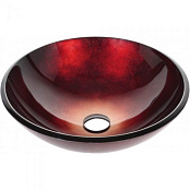 СТЕКЛЯННАЯ РАКОВИНА KRAUS IRRUPTION RED (GV-200-19MM)