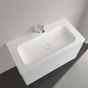 РАКОВИНА ВСТРАИВАЕМАЯ 100Х50 VILLEROY&BOCH FINION, STONE WHITE (4164A2RW)